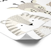 Droom groot kleine jungle safari kinderkamer kunst poster (Hoek)