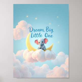 Droom groot, kleine – kinderkamer muurposter poster