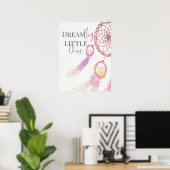"Droom groot kleine " Kinderkamer Poster (Thuiskantoor)