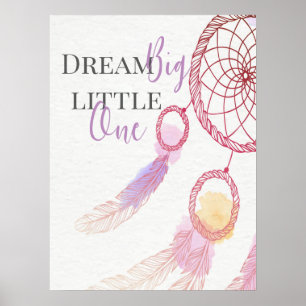 "Droom groot kleine " Kinderkamer Poster