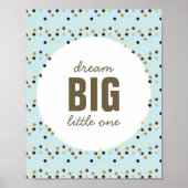 Droom groot kleine kleintje kinderkamer muur kunst poster (Voorkant)