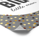 Droom groot kleine man kinderkamer muur kunst grij poster (Hoek)