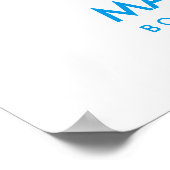 DROOM GROOT KLEINE MEID naam typografie heldere kl Poster (Hoek)