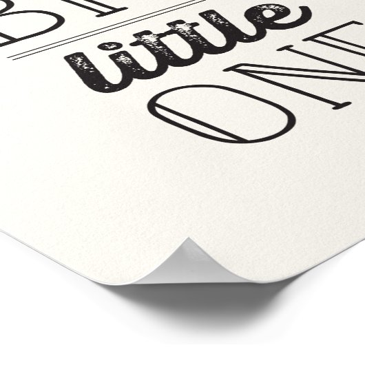 Droom groot kleine neutrale kinderkamer kunst poster (Hoek)