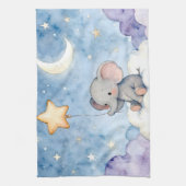 Droom groot kleine olifant theedoek (Verticaal)