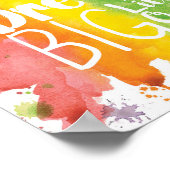 Droom groot kleine - regenboog poster (Hoek)