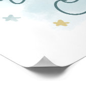 Droom groot kleine ster pastel sterren poster (Hoek)