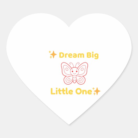Droom groot kleine sticker voor kinderen Inspirere (Voorkant)