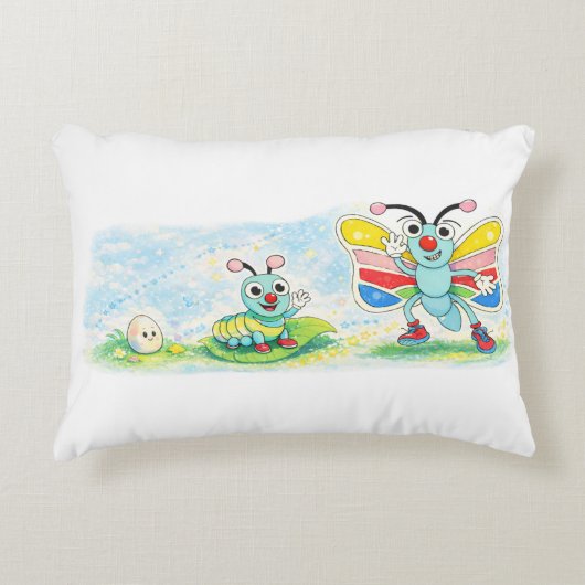 Droom Groot, Kleine Vlinder Kussen (Voorkant)