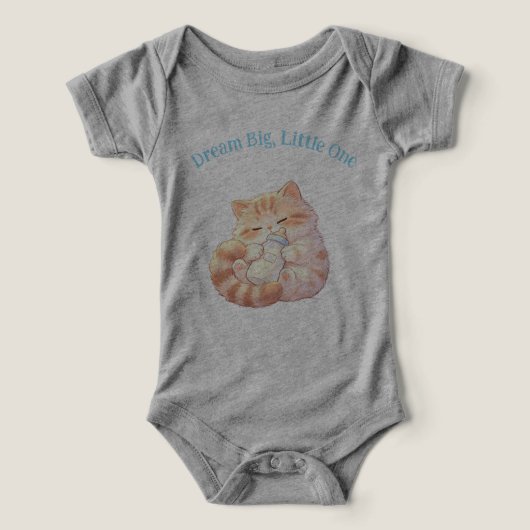 Droom groot, kleintje baby body (Design voorkant)