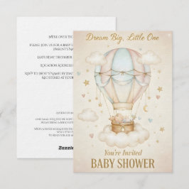 Droom groot, kleintje – Baby Shower Kaart