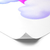 Droom groot kleintje Eenhoorn magie Poster (Hoek)