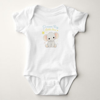 Droom groot kleintje olifant baby body romper