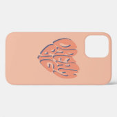 Droom groot: Koraal en abrikoos Motivatie advies Case-Mate iPhone Case (Achterkant (horizontaal))