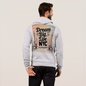 Droom groot, leef in NYC Hoodie (Achterkant volledig)
