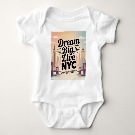 Droom groot, leef in NYC Romper (Voorkant)
