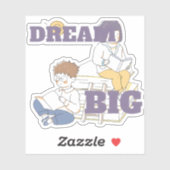Droom groot lezen sticker (Vel)