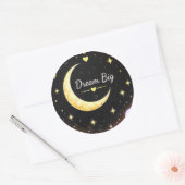 Droom Groot Maan en Sterren Sticker (Envelop)