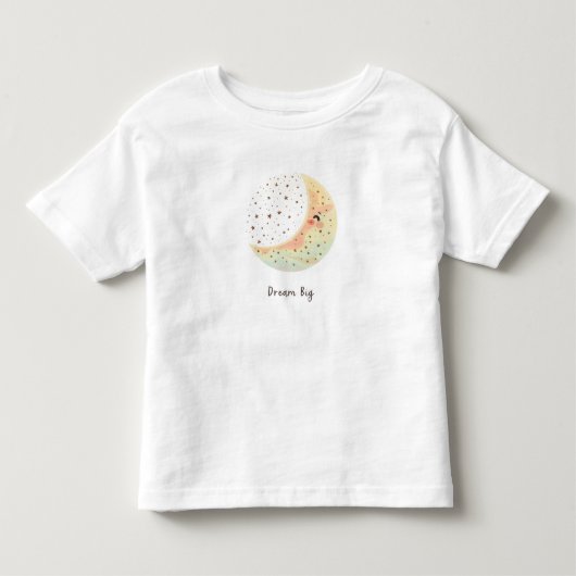 "Droom Groot" Maan & Sterren Peuter T-shirt (Voorkant)
