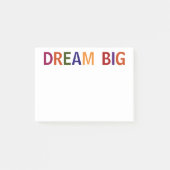 Droom groot meer kleurig 4 x 3 post-it® notes (Voorkant)