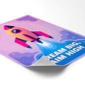 Droom Groot Mik Hoog Motiverende Muurdecoratie voo Poster (Hoek)