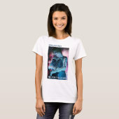 Droom groot. Mik op de sterren. Mooie vrouw T-shirt (Voorkant volledig)