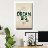 droom groot minimal wandkunst poster (Thuiskantoor)