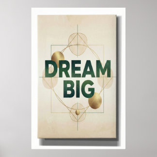 droom groot minimal wandkunst poster