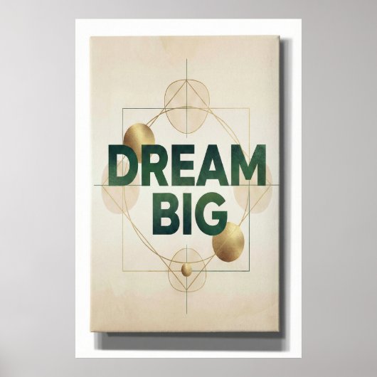 droom groot minimal wandkunst poster (Voorkant)