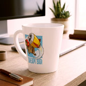 Droom groot! Motiverende dynamische schildpad cart Latte Mok