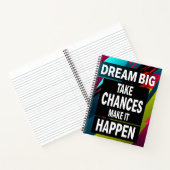 Droom groot, neem risico's notitieboek (Binnen)