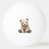 Droom groot (of personaliseer) Egel Beer Pingpongbal (Achterkant)