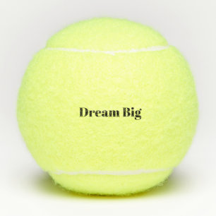 Droom groot (of personaliseer) tennisballen