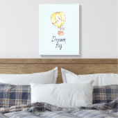 Droom groot olifant ballon canvas afdruk (Insitu (Slaapkamer))