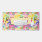 Droom groot! Pastel Abstract Art Design Bureaumat (Keyboard & Muis)