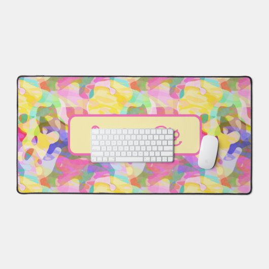 Droom groot! Pastel Abstract Art Design Bureaumat (Keyboard & Muis)