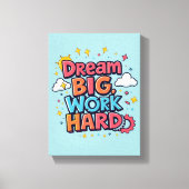 *Droom groot*  - Premium canvas met spieraam (glan Afdruk (Voorkant)