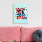 *Droom groot*  - Premium canvas met spieraam (glan Afdruk (Insitu (Woonkamer))