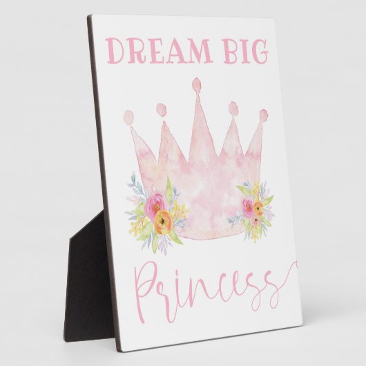 Droom groot Princess meisjeskamer bord Fotoplaat (Zijkant)