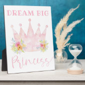 Droom groot Princess meisjeskamer bord Fotoplaat (Zijkant)