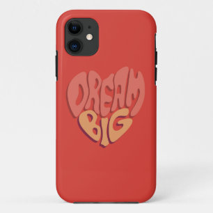 Droom groot: rood hart krachtige slogan Case-Mate iPhone case