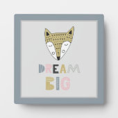 Droom groot Scandinavische Fox Kids Kamer Fotoplaat (Voorkant)