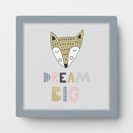 Droom groot Scandinavische Fox Kids Kamer  Fotoplaat (Voorkant)
