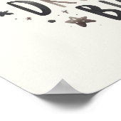 Droom groot - Schattige Smiling Cloud Poster voor (Hoek)