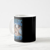 Droom Groot Scheet Hard Cringe Grappige Kat Vervlo Koffiemok (Voorkant links)