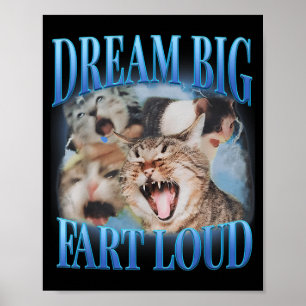 Droom Groot Scheet Hard Cringe Grappige Kat Vervlo Poster
