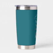 Droom groot, Schijn helder, Teal Geïsoleerde Tumbl Drinkbeker (Rechts)