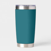 Droom groot, Schijn helder, Teal Geïsoleerde Tumbl Drinkbeker (Achterkant)