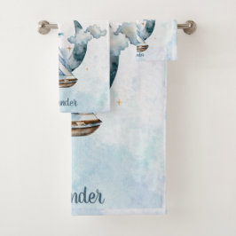 Droom groot schip in de oceaan  bad handdoek