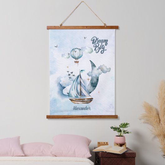 Droom groot schip in de oceaan hangend wandkleed (Slaapkamer)